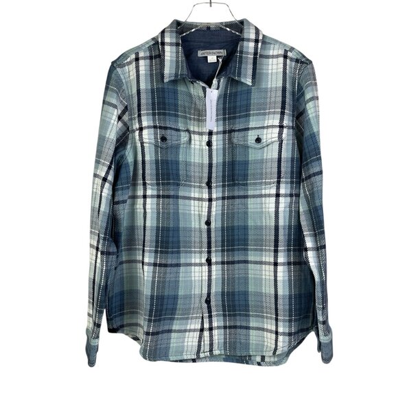 Outerknown Blanket Shirt Men's Size L Plaid Organic Cotton Heavy NWT MSRP $168 - Picture 1 of 7